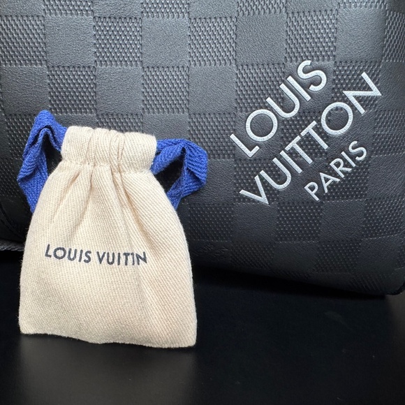 Louis Vuitton Keepall Bandoulière 50 Damier Graphite Leather & Canvas Split Duff - Picture 11 of 16
